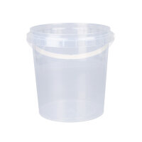 Plastic bucket with plastic handle, PP, round, 0.98...