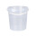 Plastic bucket with plastic handle, PP, round, 0.98 liters, food safe