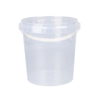Eimer 1 Liter rund transparent lebensmittelecht luftdicht
