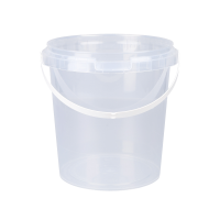 Eimer 1 Liter rund transparent lebensmittelecht luftdicht