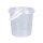 Bucket with plastic handle, PP, round, 0.98 liters, food safe Transparent