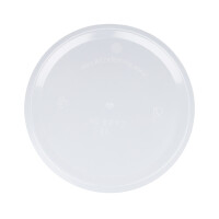 Plastic lid for 0. 98 liter bucket, PP, round, food safe Transparent