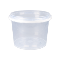 Eimer 1,5 Liter rund transparent lebensmittelecht luftdicht