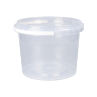 Eimer 1,5 Liter rund transparent lebensmittelecht luftdicht