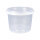 Bucket with plastic handle, PP, round, 1.5 liters, food-safe transparent