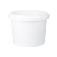 Bucket with plastic handle, PP, square, 1.5 liters,...