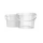 Bucket with plastic handle, PP, round, 2 liters, food-safe