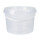 Bucket with plastic handle, PP, round, 3 liters, food-safe Transparent