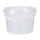 Bucket with plastic handle, PP, round, 3 liters, food-safe Transparent