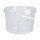 Bucket with plastic handle, PP, round, 3 liters, food-safe Transparent