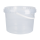 Bucket with plastic handle, PP, round, 3 liters, food-safe Transparent