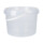 Bucket with plastic handle, PP, round, 3 liters, food-safe Transparent