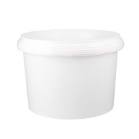 Bucket with plastic handle, PP, round, 3 liters,...