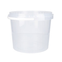 Bucket with plastic handle, PP, round, 4 liters,...