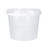 Eimer 4 Liter rund transparent lebensmittelecht luftdicht