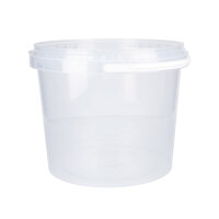 Bucket with plastic handle, PP, round, 4 liters,...