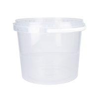 Eimer 4 Liter rund transparent lebensmittelecht luftdicht