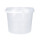 Bucket with plastic handle, PP, round, 4 liters, food-safe Transparent