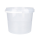 Bucket with plastic handle, PP, round, 4 liters, food-safe Transparent