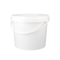 Bucket with plastic handle, PP, round, 3 liters,...