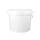 Bucket with plastic handle, PP, round, 3 liters, food-safe White