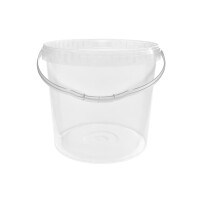 Bucket with ergonomic handle, PP, round, 10 liters,...