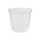 Bucket with ergonomic handle, PP, round, 10 liters, food-safe Transparent
