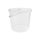 Bucket with ergonomic handle, PP, round, 10 liters, food-safe Transparent