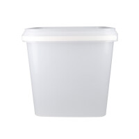 Bucket with plastic handle, PP, square, 8.8 liters,...