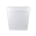 Eimer mit Kunststoffgriff eckig 8 Liter Lebensmittelecht Transparent