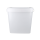 Eimer mit Kunststoffgriff eckig 8 Liter Lebensmittelecht Transparent