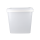 Eimer mit Kunststoffgriff eckig 8 Liter Lebensmittelecht Transparent