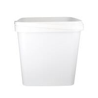 Bucket with plastic handle, PP, square, 8.8 liters,...