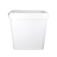 Bucket with plastic handle, PP, square, 8.8 liters,...