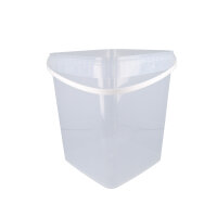 Bucket with plastic handle, PP, square, 10.8 liters,...