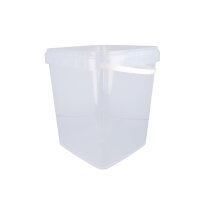 Bucket with plastic handle, PP, square, 10.8 liters,...