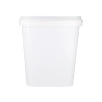 Bucket with plastic handle, PP, square, 10.8 liters,...