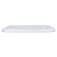 Plastic lid for 10.08 liter bucket, PP, square, food-safe, Transparent