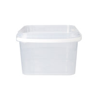 Bucket with plastic handle, PP, square, 3.5 liters,...