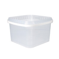 Bucket with plastic handle, PP, square, 3.5 liters,...