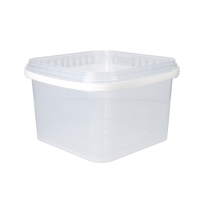 Eimer Eckig 3 Liter Lebensmittelecht Transparent