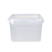 Eimer Eckig 3 Liter Lebensmittelecht Transparent