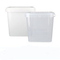 Bucket with plastic handle, PP, square, 5.4 liters,...