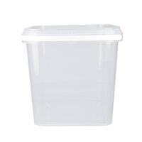 Bucket with plastic handle, PP, square, 5.4 liters,...