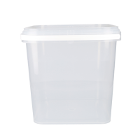 Eimer Eckig 5 Liter Lebensmittelecht Transparent