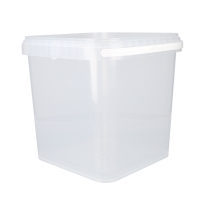 Eimer Eckig 5 Liter Lebensmittelecht Transparent
