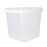 Eimer Eckig 5 Liter Lebensmittelecht Transparent