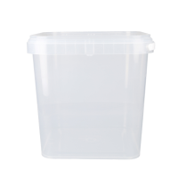 Eimer Eckig 5 Liter Lebensmittelecht Transparent