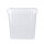 Bucket with plastic handle, PP, square, 5.4 liters, food-safe Transparent