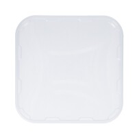 Plastic lid for 5.4 liter bucket, PP, square, food-safe, Transparent